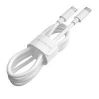  USB kabelis Borofone BX44 from Type-C to Type-C 100W 2.0m white 